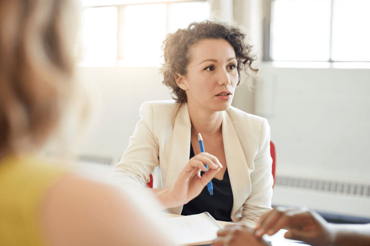 Gesprek tussen collega's